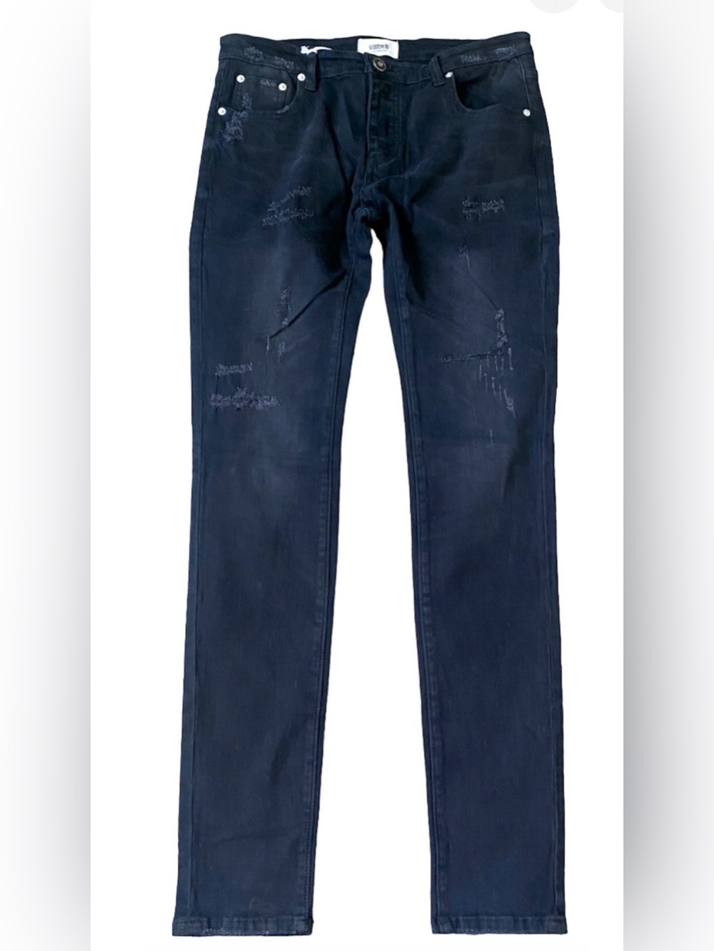 NEW MINTCREW VINTAGE BLACK RIP & REPAIR SKINNY JEANS SIZE 32